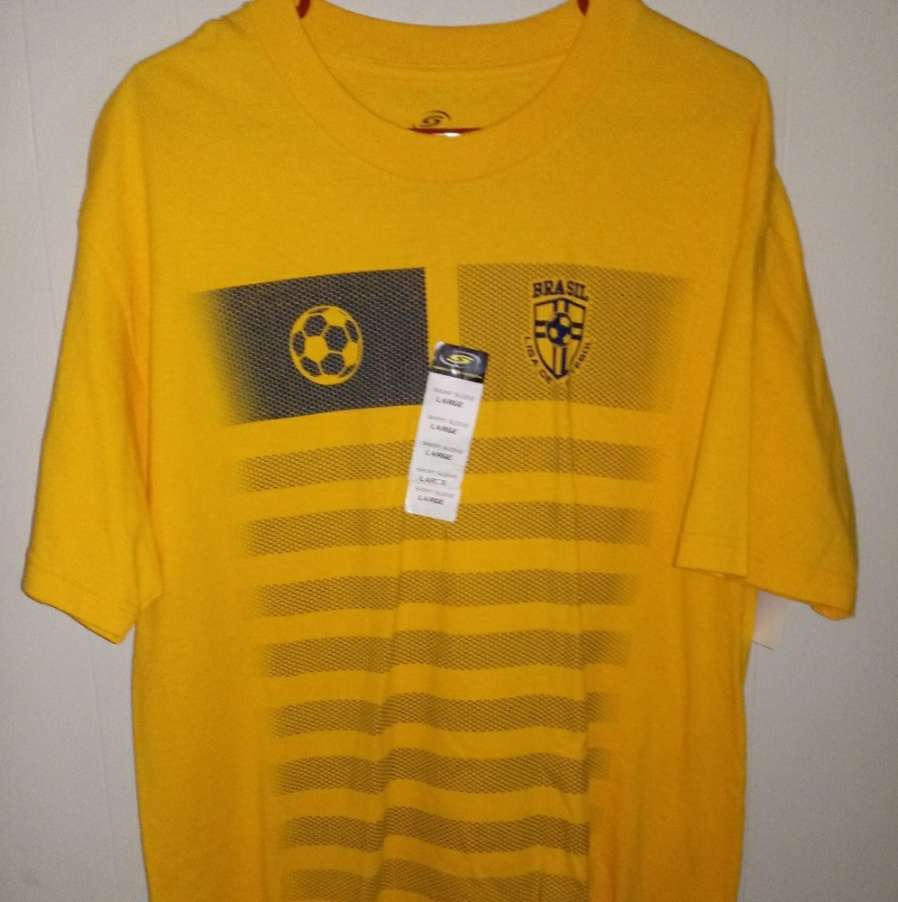 Simply for Sports Tee T Shirt Sz L Yellow